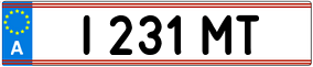 Truck License Plate